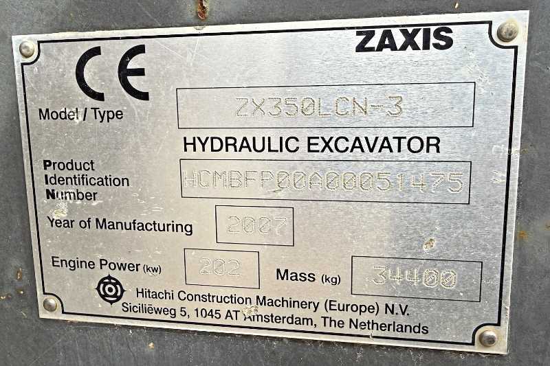 OmecoHub - Immagine HITACHI ZX350LCN-3